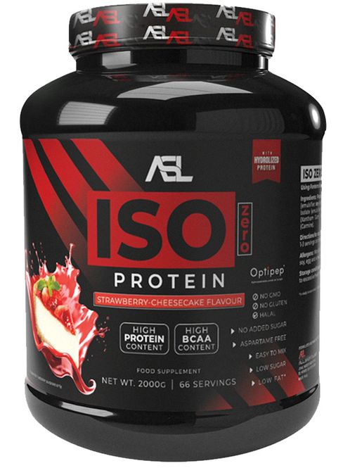 Hovedbilde ASL Whey ISO Zero 2kg Strawberry-Cheesecake