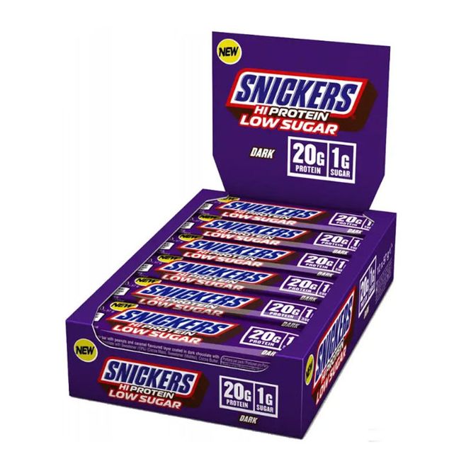Hovedbilde Snickers Low Sugar High Protein Bar 12x57g Dark Chocolate 