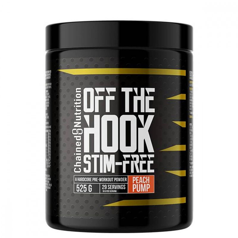 Chained Nutrition Off The Hook Stim Free PWO 525g Peach Pump 