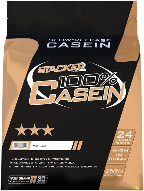 Hovedbilde Stacker2 100% Casein Vanilla 908g
